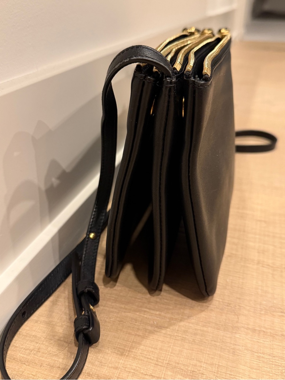 Celine Black Leather Small Trio Crossbody Bag - Picture 8 of 13